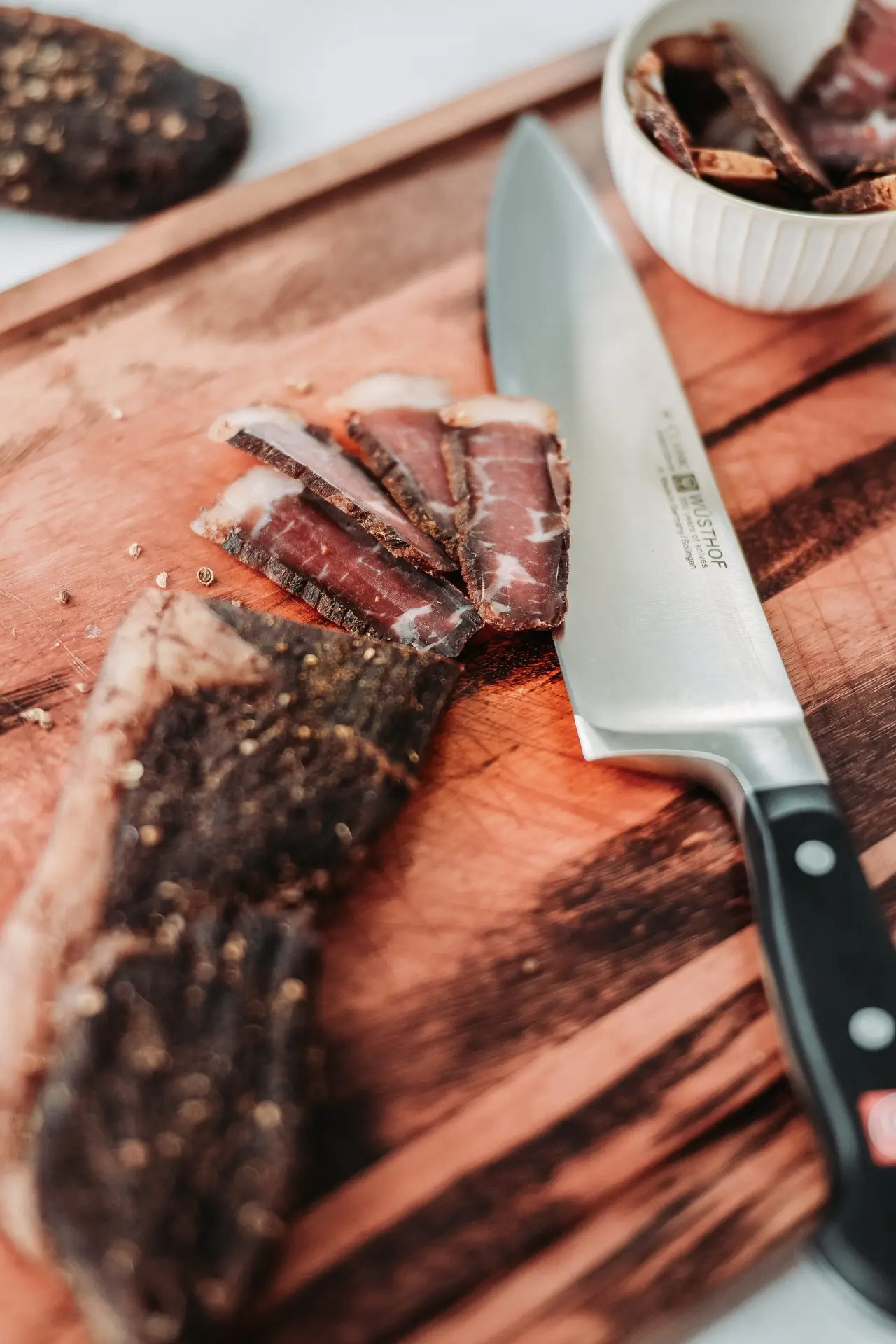 Tranches de viande séchée