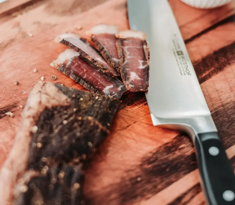 Tranches de viande séchée